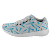 test shoe - abstract blue and aqua