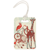animal luggage tag