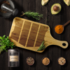 active cutting board with handle horizontal