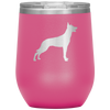 wine tumbler - dog