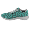 test shoe - abstract blue and aqua