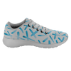 test shoe - abstract blue and aqua