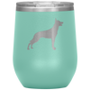 wine tumbler - dog