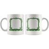 test mug template - green frame