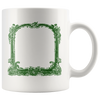 test mug template - green frame