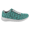 test shoe - abstract blue and aqua