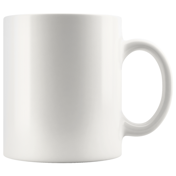 test white 11 oz mug - plain 1
