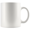 test white 11 oz mug - plain 1