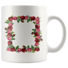 White 11oz Mug - Template - roses 20190225
