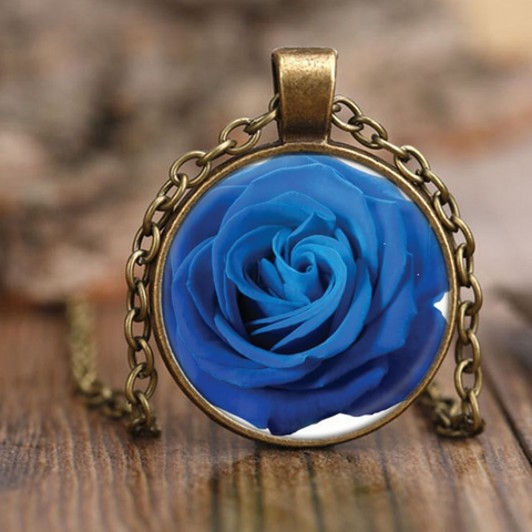Blue Rose Necklace Test