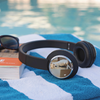 test headphones - beebop - business dog