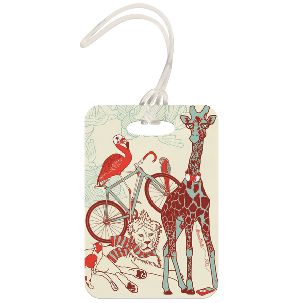 animal luggage tag