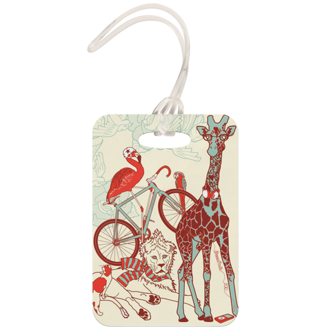 animal luggage tag