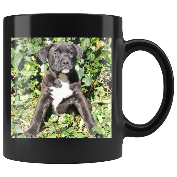 test black mug - black dog
