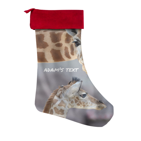 test stocking - giraffe dog