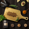 Horiz. Cutting board w/handle, Tracie