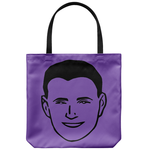 test tote - sign, face