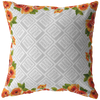 test personalized pillow - orange flower