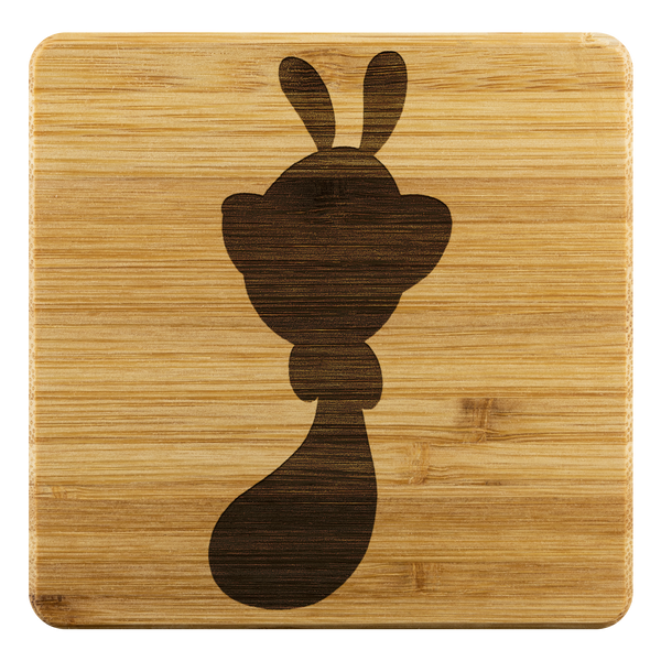 square wood coaster 1