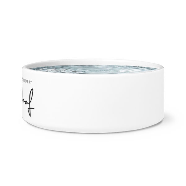 dog bowl woof paws