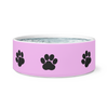 dog bowl woof paws