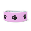 dog bowl woof paws