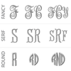 Test Monogram adult scarf 11.8.19 1
