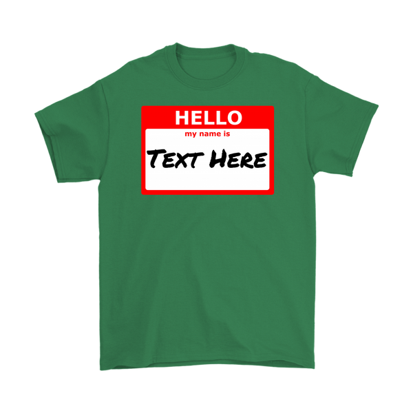 test shirt - nametag - multiple styles