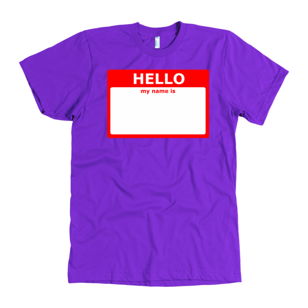 test shirt - nametag