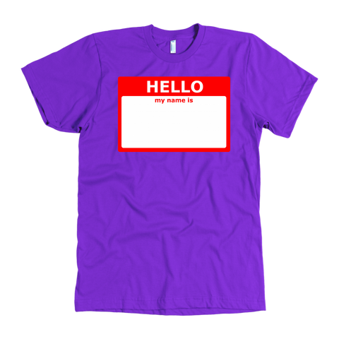 test shirt - nametag