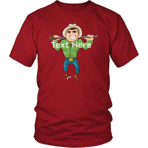 test shirt - cowboy monkey text