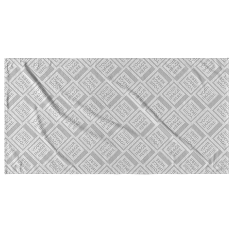 test beach towel - personalized - landscape - no mask