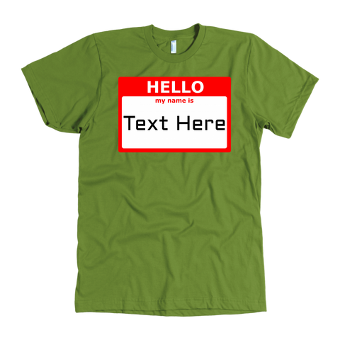 text here - shirt