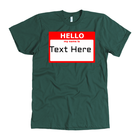 test shirt - green nametag