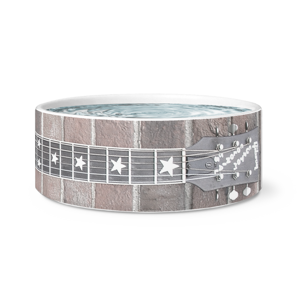 test dog bowl - guitar