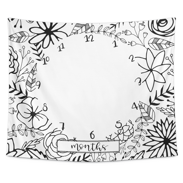 test tapestry - blue check