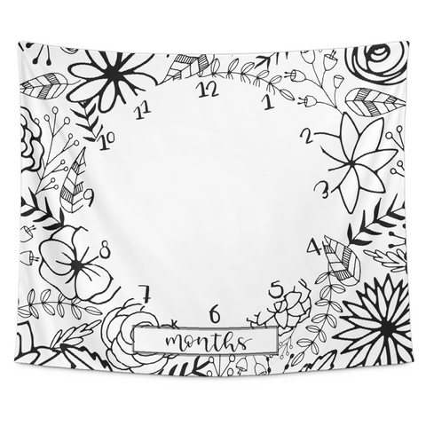 test tapestry - blue check