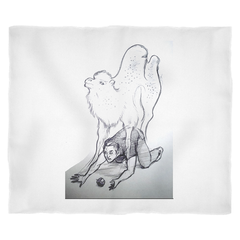 Camel Fleece Blanket Fancy
