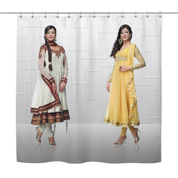 test shower curtain - indian