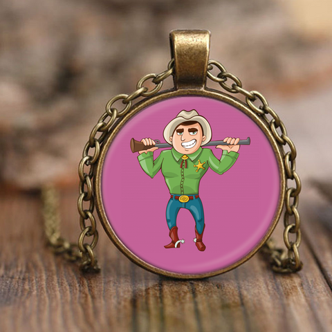 test necklace - cowboy
