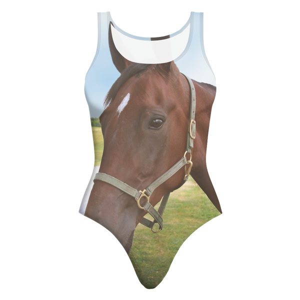 test bathing suit - horse eye, trail