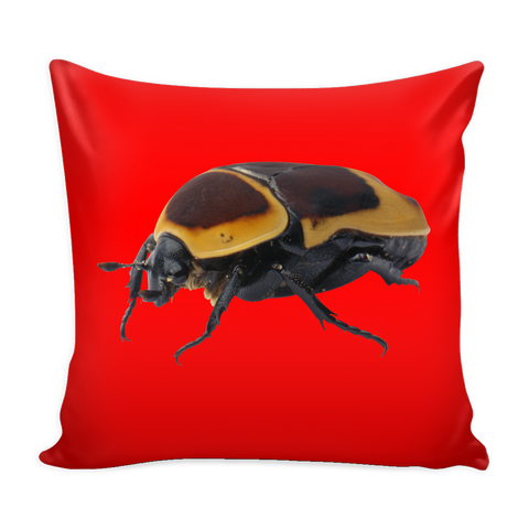 test pillow - bug, space, wolf