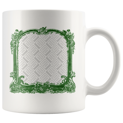 test mug green frame
