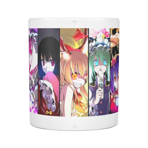 test mug - white, red