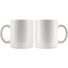 test white 11 oz mug - plain 1
