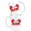test mug - crab, bat, earth