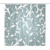 White & Green shower curtain