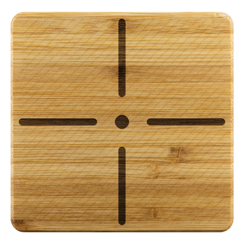 square wood coaster 2