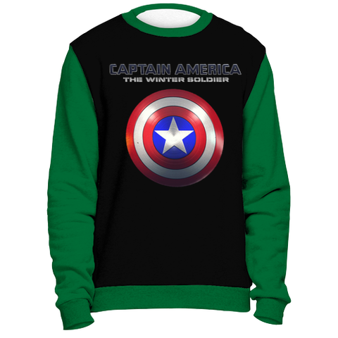 test sweater - cap green - green back