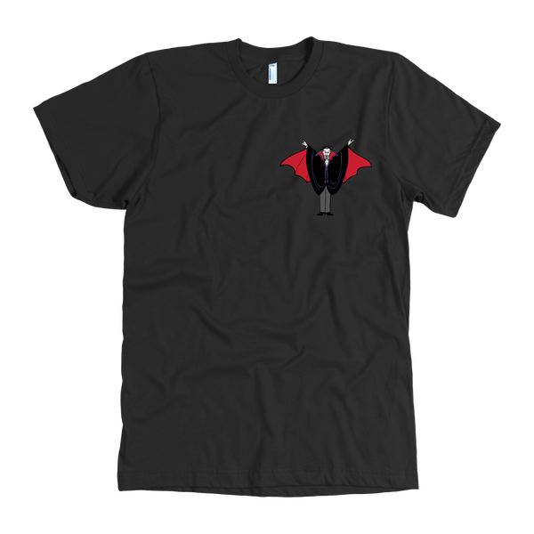 test shirt - vampire left chest full back